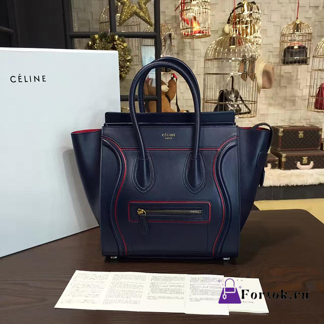 Celine Leather Micro Luggage Z1065 26cm  - 1