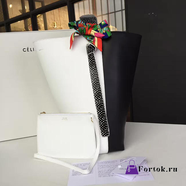 Celine Leather Twisted Cabas Z1220 37cm  - 1