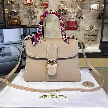 Delvaux MM Brillant Satchel Apricot 1495 28cm 