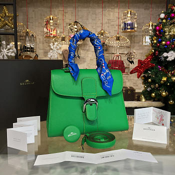 Delvaux MM Brillant Satchel Emerald Green 1508 28cm