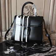 Delvaux Mini Brillant Satchel Black 1525 28cm - 6