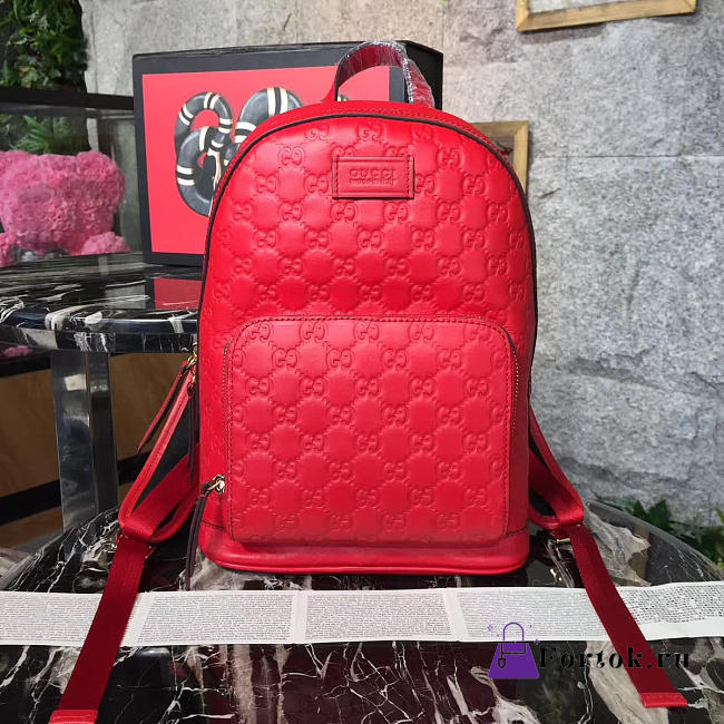 Gucci GG Leather Backpack 08 - 1