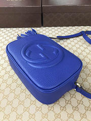 Gucci Soho Disco Leather Bag Blue Z2377 21cm - 2