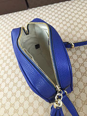 Gucci Soho Disco Leather Bag Blue Z2377 21cm - 6