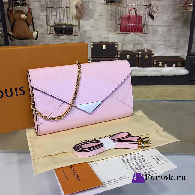 Louis Vuitton Monogram Vernis Mira Chain Wallet  - 1