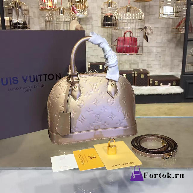 Louis Vuitton ALMA BB Monogram Vernis Leather 3540 24cm  - 1