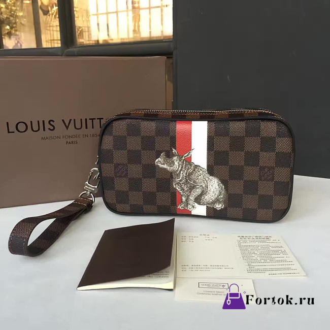 Louis Vuitton POCHETTE VOLGA Damier Ebene 22cm - 1
