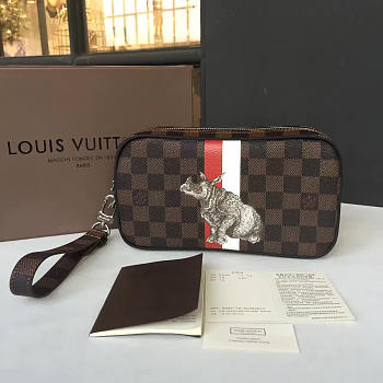 Louis Vuitton POCHETTE VOLGA Damier Ebene 22cm