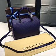 LOUIS VUITTON SPEEDY Blue 3804 30cm - 4