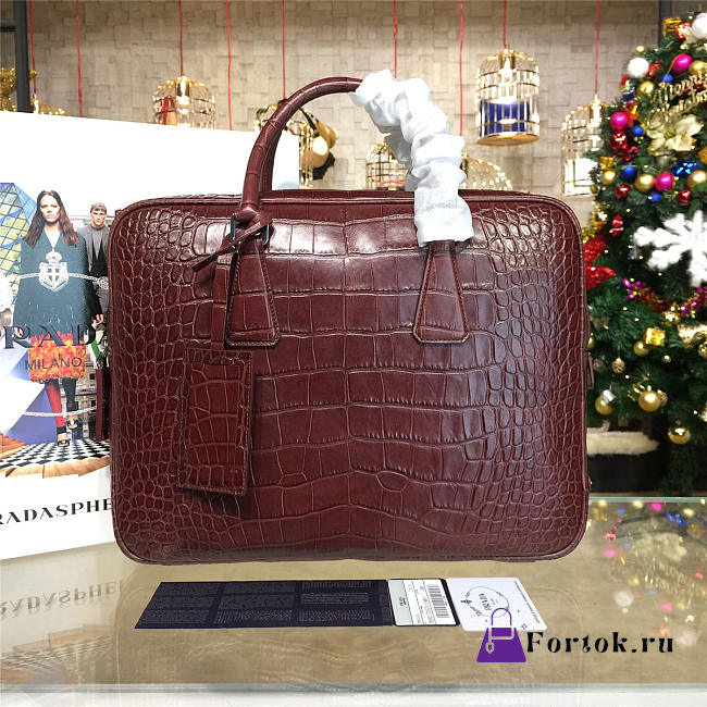 Prada Leather Briefcase 4206 - 1