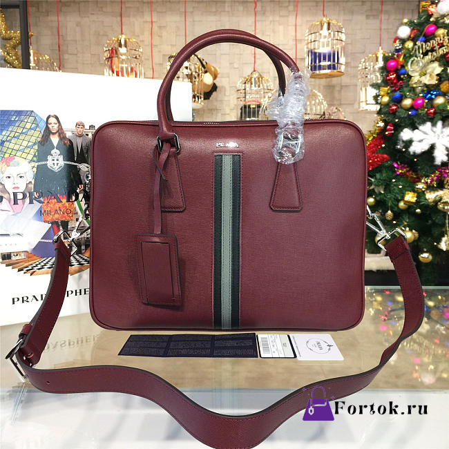 Prada Leather Briefcase 4217 - 1