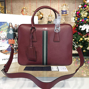 Prada Leather Briefcase 4217