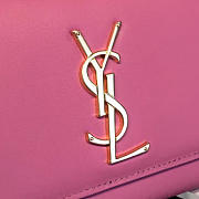 YSL MONOGRAM KATE GRAIN DE POUDRE EMBOSSED Pink 4761 24cm  - 3