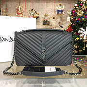 YSL MONOGRAM COLLEGE Gray4781 32cm  - 6