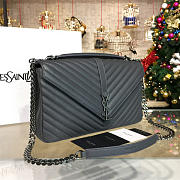 YSL MONOGRAM COLLEGE Gray4781 32cm  - 5