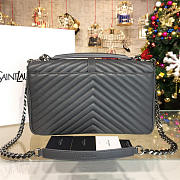 YSL MONOGRAM COLLEGE Gray4781 32cm  - 4