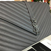 YSL MONOGRAM COLLEGE Gray4781 32cm  - 2