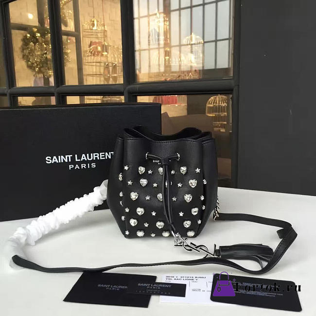 YSL Bucket bag BLACK 14cm  - 1