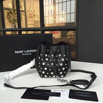 YSL Bucket bag BLACK 14cm 