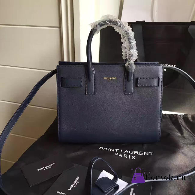 YSL Classic Sac-De-Jour Nano Dark Blue 4891 22cm  - 1