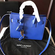 YSL Sac-De-Jour in Grained Leather Navy 4900 26cm  - 6