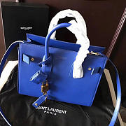YSL Sac-De-Jour in Grained Leather Navy 4900 26cm  - 5