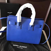 YSL Sac-De-Jour in Grained Leather Navy 4900 26cm  - 4