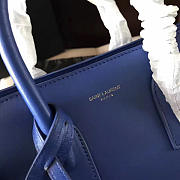 YSL Sac-De-Jour in Grained Leather Navy 4900 26cm  - 3