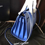 YSL Sac-De-Jour in Grained Leather Navy 4900 26cm  - 2