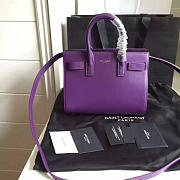 YSL Classic Sac-De-Jour Nano Purple 4905 22cm  - 6