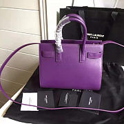 YSL Classic Sac-De-Jour Nano Purple 4905 22cm  - 5