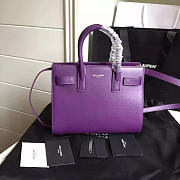 YSL Classic Sac-De-Jour Nano Purple 4905 22cm  - 3