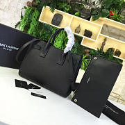 YSL Sac-De-Jour GRAINED LEATHER Black 4907 26cm  - 5