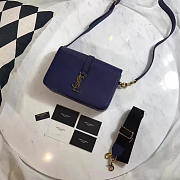 YSL CLASSIC LARGE UNIVERSITÉ BAG Dark Blue 4943 25cm  - 1