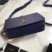 YSL CLASSIC LARGE UNIVERSITÉ BAG Dark Blue 4943 25cm  - 3