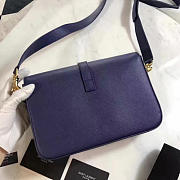 YSL CLASSIC LARGE UNIVERSITÉ BAG Dark Blue 4943 25cm  - 2