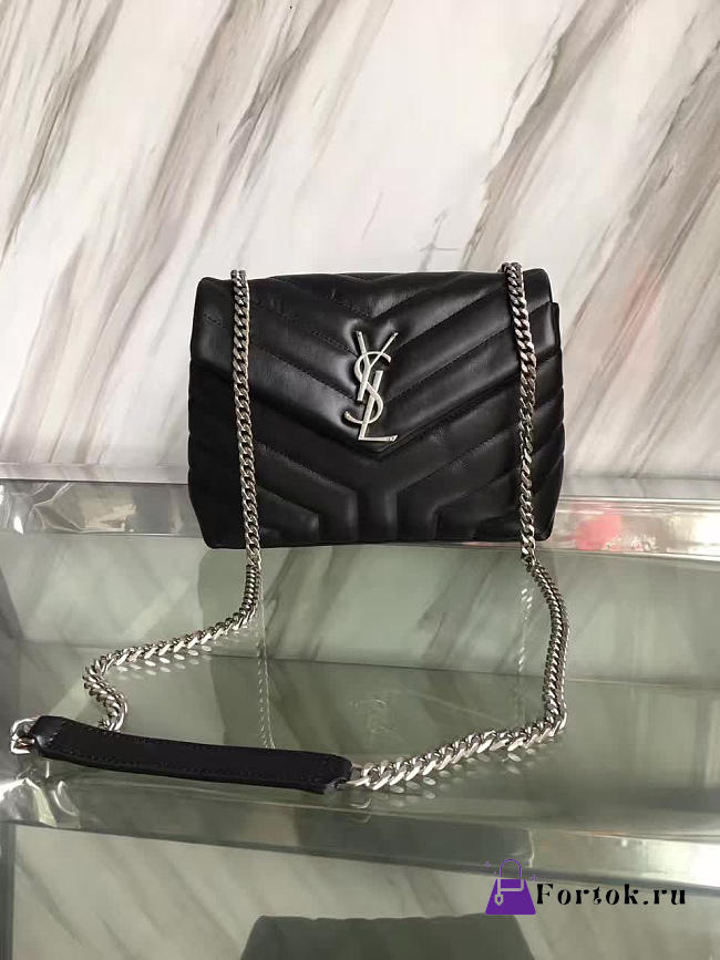YSL Small LOULOU Black 25cm 25cm  - 1