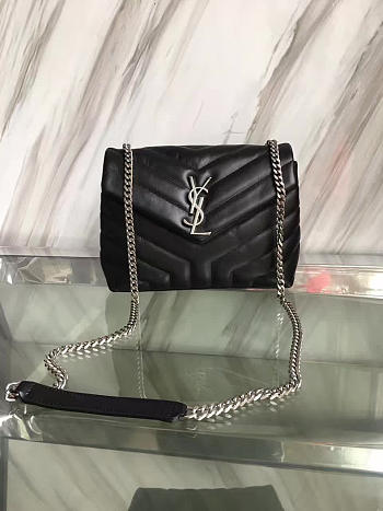 YSL Small LOULOU Black 25cm 25cm 