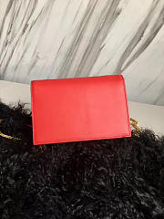 YSL MONOGRAM KATE Tassel Smooth Leather Red 4998 19cm  - 4