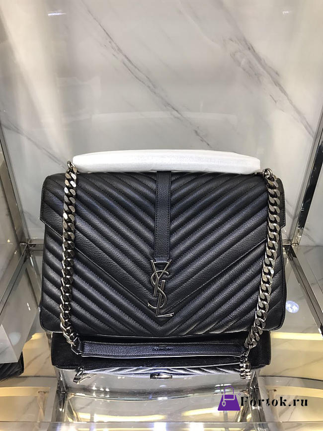 YSL MONOGRAM College Large Black 5097 32cm - 1