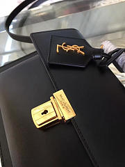 YSL Saint Laurent Medium High School Satchel Bag Black 5114 22cm - 2