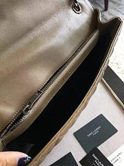 YSL ENVELOP Satchel Brown 5123 24cm - 4