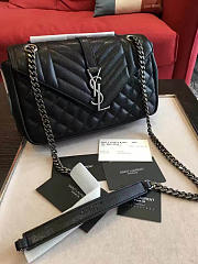 YSL ENVELOP Satchel mm Black 5127 24cm - 1