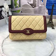 Chanel Lambskin Mini Chain WALLET Light Beige A81023 19.5cm - 2
