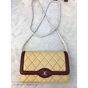 Chanel Lambskin Mini Chain WALLET Light Beige A81023 19.5cm - 6