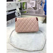 Chanel Lambskin Mini Chain WALLET Light Pink A81023 19.5cm - 2