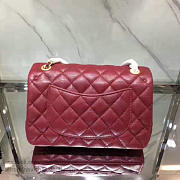 Chanel Quilted Calfskin Small Flap Bag Burgundy A98256 20cm - 4