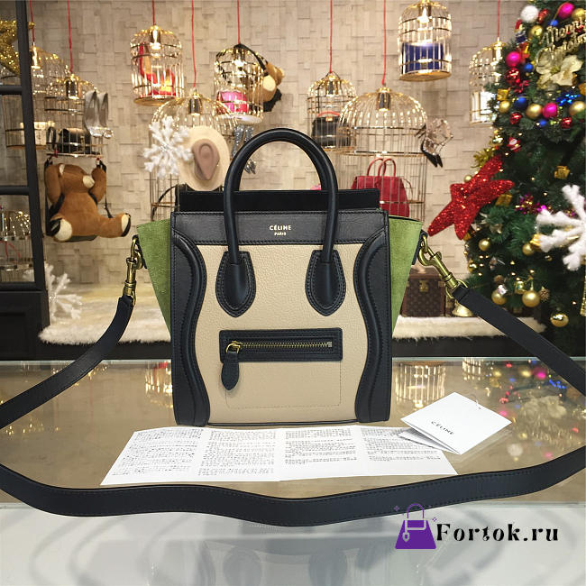 Celine Leather Nano Luggage Z963 20cm  - 1