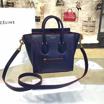 Celine Nano Luggage Leather Shoulder Bag Z1014 20cm 