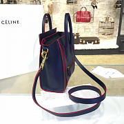 Celine Nano Luggage Leather Shoulder Bag Z1014 20cm  - 4